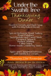 Thanksgiving at Under the Swahili Tree